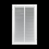 14"x24" Steel Return Air Filter Grille | Removable Door for 1" Filters | White HVAC Vent Cover | Out. Dim.: 16-5/8"W X 26-5/8"H