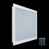 14x24 White Aluminum Eggcrate Return Air Grille, Low-Noise High-Airflow Rust-Proof Vent Cover