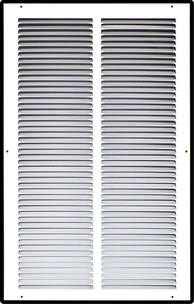 Steel Return Air Grille – HVAC Cold Air Intake Vent Cover, White | Out. Dim.: 15-3/4"W X 25-3/4"H