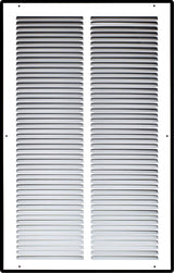 Steel Return Air Grille – HVAC Cold Air Intake Vent Cover, White | Out. Dim.: 15-3/4"W X 25-3/4"H