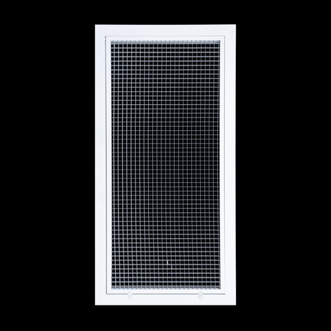 Handua Aluminum Return Air Filter Grille | Vent Cover Grill for Sidewall and Ceiling | Low Noise Cube Core Eggcrate