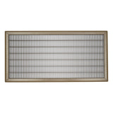 14"x30" Heavy Duty Return Air Floor Grille | Walkable Brown | Out. Dim.: 15-3/4"W X 31-3/4"H