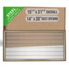 Handua HVAC Return Air Floor Grille | Vent Cover Grill for Floor - Brown | Heavy Duty Fixed Blades
