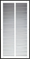 14" X 30" Duct Opening | Steel Return Air Grille for Sidewall and Ceiling | Outer Dimensions: 15.75"W X 31.75"H