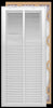 Handua Filter Included Steel Return Air Filter Grille [Removable Door] for 1-inch Filters, Vent Cover Grill, White