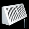 Handua Steel Triangular Baseboard Return Air Grille | Efficient Air Flow | Air Register Vent Cover Grill | 3.75" Depth