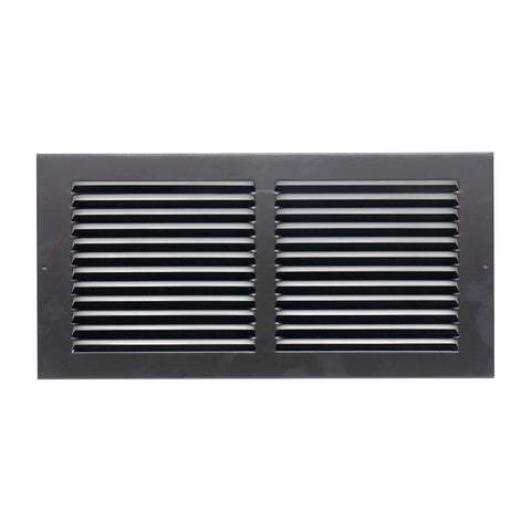 Fits 14x6 Duct Opening | Steel Return Air Grille by Handua | Vent Cover Grill for Sidewall and Ceiling | Black | HVAC Cold Air Intake Grille | Outer Dimensions: 15.75"W X 7.75"