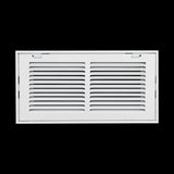 14"x6" Steel Return Air Filter Grille | Removable Door for 1" Filters | White HVAC Vent Cover | Out. Dim.: 16-5/8"W X 8-5/8"H