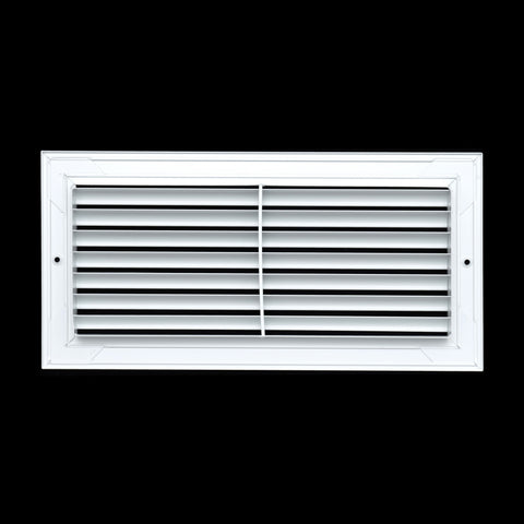 14"x6" Premium Aluminum Return Air Grille – Rust-Free HVAC Vent Cover for Wall & Ceiling | White | Out. Dim.: 15-13/16"W X 7-13/16"H