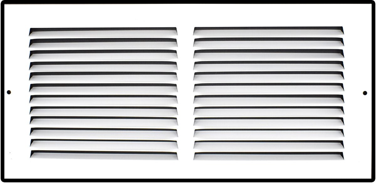 Steel Return Air Grille – HVAC Cold Air Intake Vent Cover, White | Out. Dim.: 15-3/4"W X 7-3/4"H