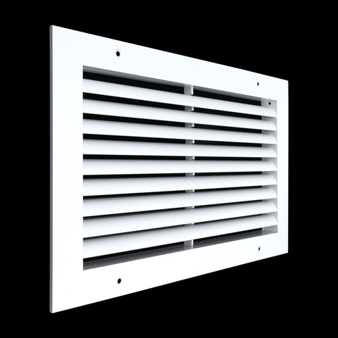 14"x8" Premium Aluminum Return Air Grille – Rust-Free HVAC Vent Cover for Wall & Ceiling | White | Out. Dim.: 15-13/16"W X 9-13/16"H