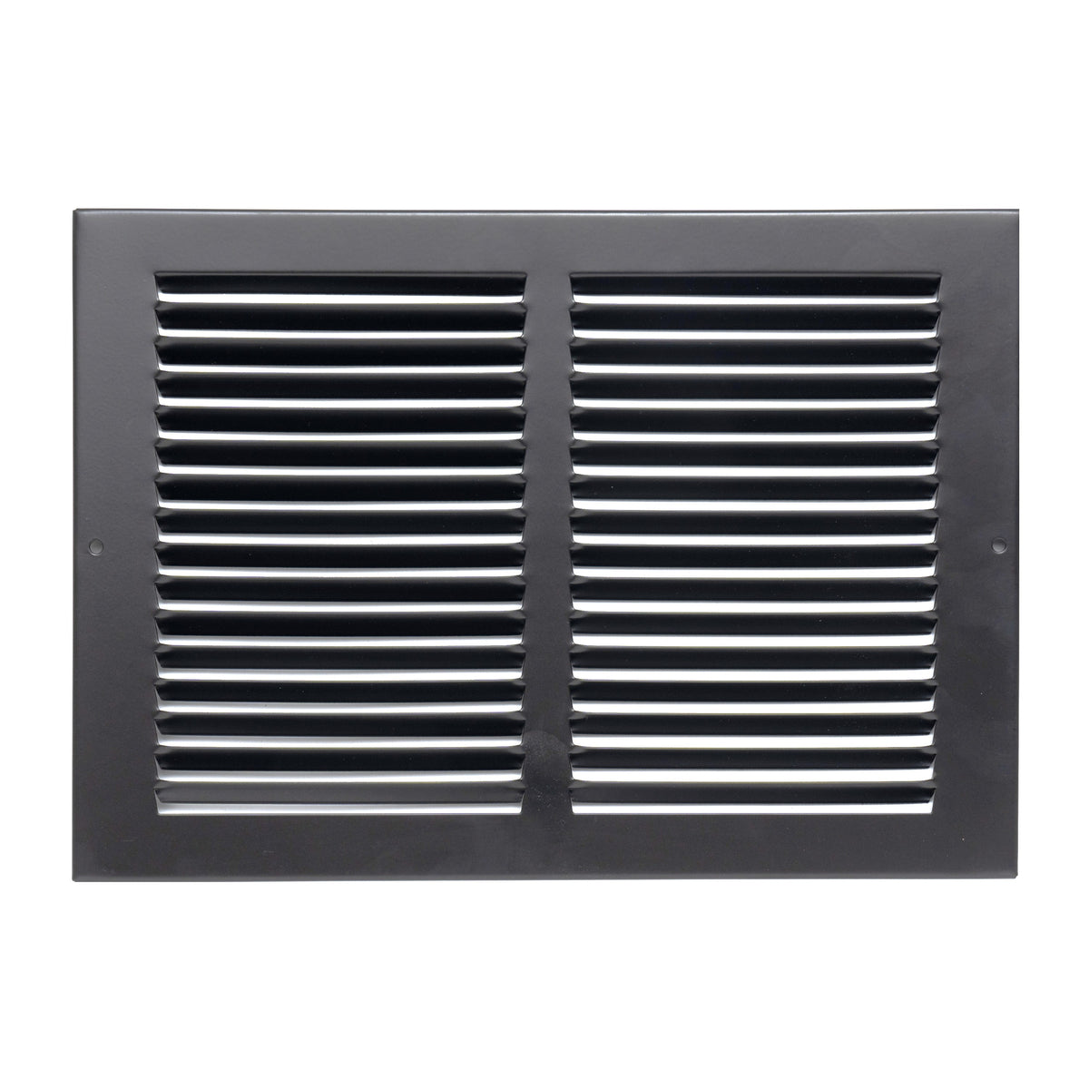 14"x8" Steel Return Air Grille – HVAC Cold Air Intake Vent Cover, Black | Out. Dim.: 15-3/4"W X 9-3/4"H