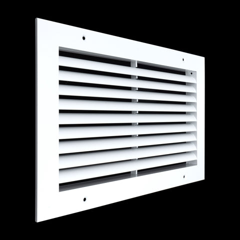 Fits 14x8 Duct Opening | Aluminum Return Air Grille by Handua | Vent Cover Grill for Sidewall and Ceiling | Rust Free | Durable Powder Coating | HVAC Cold Air Intake Grille | White