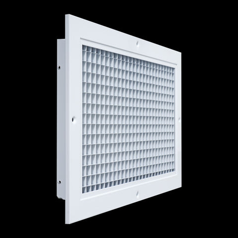 14" x 8" [Duct Opening] Aluminum Return Air Grille | Rust Proof Eggcrate Vent Cover Grill for Sidewall and Ceiling, White | Outer Dimensions: 15.75" X 9.75"
