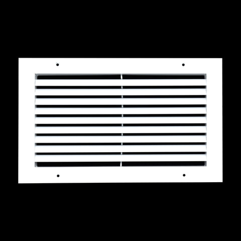 Fits 14x8 Duct Opening | Aluminum Return Air Grille by Handua | Vent Cover Grill for Sidewall and Ceiling | Rust Free | Durable Powder Coating | HVAC Cold Air Intake Grille | White