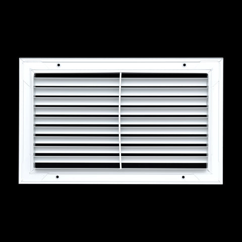 Fits 14x8 Duct Opening | Aluminum Return Air Grille by Handua | Vent Cover Grill for Sidewall and Ceiling | Rust Free | Durable Powder Coating | HVAC Cold Air Intake Grille | White