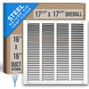 Handua Steel Return Air Grille | Vent Cover Grill for Sidewall and Ceiling, White