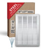 Handua HVAC Steel Return Air Filter Grille [Removable Face Door] for 1-inch Filters Vent Cover Grill for 1-inch Filter, White