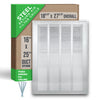Handua Steel Return Air Filter Grille [Fixed Hinged] for 1-inch Filters Vent Cover Grill for Sidewall and Ceiling, White