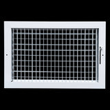 16x10 Steel Adjustable Air Vent Cover | Supply Register for Wall & Ceiling | White | Outer Dimension: 17-3/4"W X 11-3/4"H