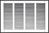 Steel Return Air Grille – HVAC Cold Air Intake Vent Cover, White | Out. Dim.: 17-3/4"W X 11-3/4"H