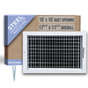 Handua Steel Adjustable Air Supply HVAC Grille | White Vent Cover Grill for Sidewall and Ceiling