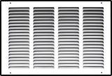 Steel Return Air Grille – HVAC Cold Air Intake Vent Cover, White | Out. Dim.: 17-3/4"W X 13-3/4"H