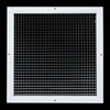Handua Aluminum Return Air Grille | Low Noise Cube Core Eggcrate | Vent Cover Grill for Sidewall and Ceiling, White