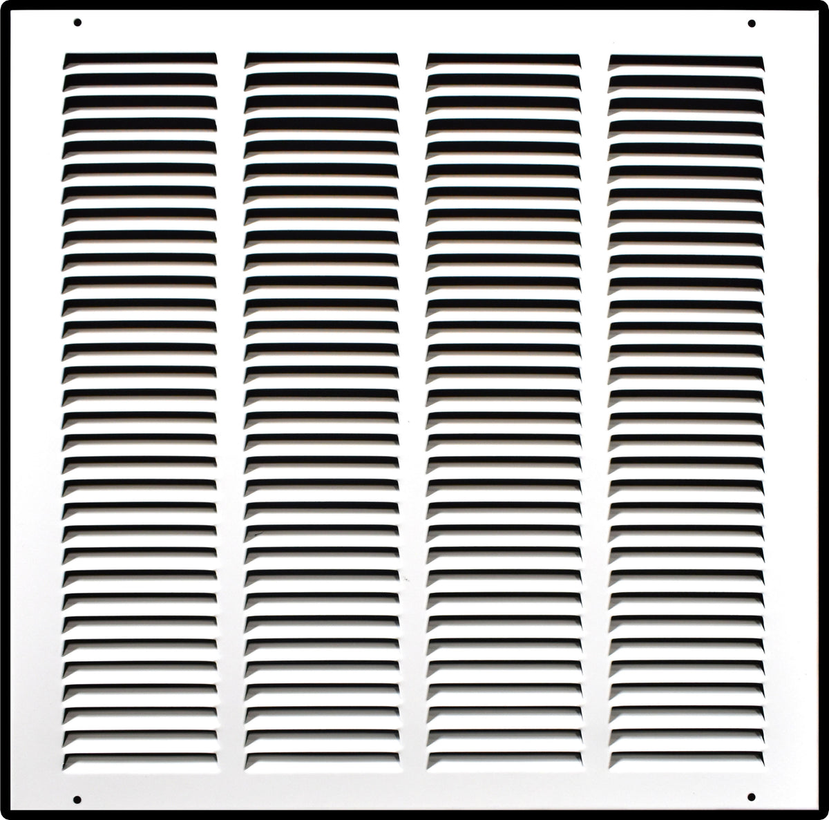 16" X 16" Duct Opening | Steel Return Air Grille for Sidewall and Ceiling | Outer Dimensions: 17.75"W X 17.75"H