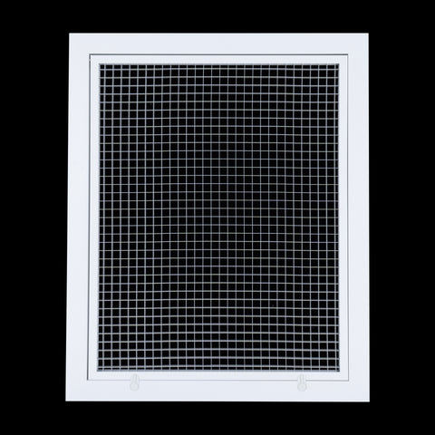Handua Aluminum Return Air Filter Grille | Low Noise Cube Core Eggcrate | Vent Cover Grill for Sidewall and Ceiling