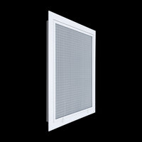 Fits 16x20 Duct Opening | Aluminum Eggcrate Return Air Filter Grille | Low Noise-High Air Flow, Rust Free Vent Cover for Sidewall&Ceiling | Rem. Door | White | Out. Dim: 18 1/4"W X 22 1/4"H
