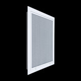 16"x20" Aluminum Eggcrate Return Air Filter Grille for Sidewall and Ceiling | White | Out. Dim.: 18-1/4"W X 22-1/4"H