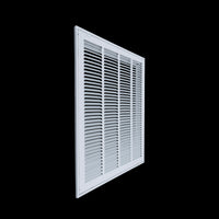 Fits 16x20 Duct Opening | Steel Return Air Filter Grille by Handua [Removable Door] for 1-inch Filters | Vent Cover Grill | White | Easy-to-Use Plastic Latches | Outer Dimensions: 18 5/8"W X 22 5/8"H