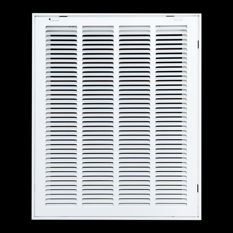 16"x20" Steel Return Air Filter Grille | Removable Door for 1" Filters | White HVAC Vent Cover | Out. Dim.: 18-5/8"W X 22-5/8"H