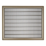 16"x20" Heavy Duty Return Air Floor Grille | Walkable Brown | Out. Dim.: 17-3/4"W X 21-3/4"H