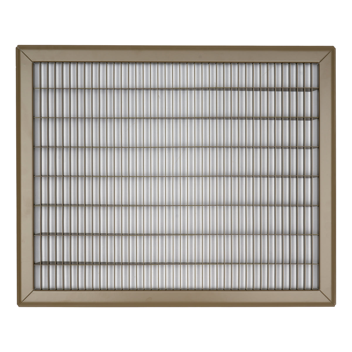 16"x20" Heavy Duty Return Air Floor Grille | Walkable Brown | Out. Dim.: 17-3/4"W X 21-3/4"H