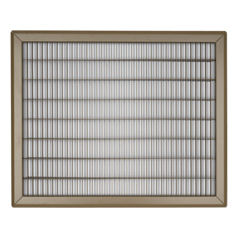 16"x20" Heavy Duty Return Air Floor Grille | Walkable Brown | Out. Dim.: 17-3/4"W X 21-3/4"H
