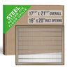 Handua HVAC Return Air Floor Grille | Vent Cover Grill for Floor - Brown | Heavy Duty Fixed Blades