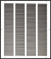 16" X 20" Duct Opening | Steel Return Air Grille for Sidewall and Ceiling | Outer Dimensions: 17.75"W X 21.75"H