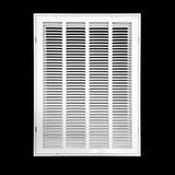 16"x22" Steel Return Air Filter Grille | Removable Door for 1" Filters | White HVAC Vent Cover | Out. Dim.: 18-5/8"W X 24-5/8"H