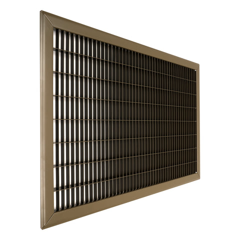 16"W x 24"H [Duct Opening] Return Air Floor Grille | Vent Cover Grill for Floor - Brown| Outer Dimensions: 17.75"W X 25.75"H