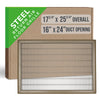 Handua HVAC Return Air Floor Grille | Vent Cover Grill for Floor - Brown | Heavy Duty Fixed Blades
