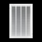 16"x25" Steel Return Air Filter Grille | Removable Door for 1" Filters | White HVAC Vent Cover | Out. Dim.: 18-5/8"W X 27-5/8"H