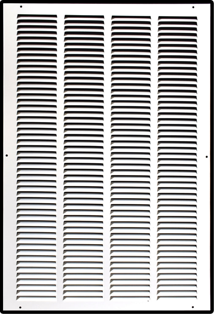 Steel Return Air Grille – HVAC Cold Air Intake Vent Cover, White | Out. Dim.: 17-3/4"W X 26-3/4"H