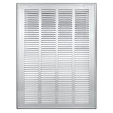 16"x25" Steel Return Air Filter Grille | Removable Door for 1" Filters | White HVAC Vent Cover | Out. Dim.: 18-5/8"W X 27-5/8"H