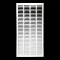 16" X 32" Duct Opening | Steel Return Air Grille for Sidewall and Ceiling | Outer Dimensions: 17.75"W X 33.75"H