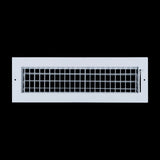 16x4 Steel Adjustable Air Vent Cover | Supply Register for Wall & Ceiling | White | Outer Dimension: 17-3/4"W X 5-3/4"H