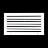 16"x8" Premium Aluminum Return Air Grille – Rust-Free HVAC Vent Cover for Wall & Ceiling | White | Out. Dim.: 17-13/16"W X 9-13/16"H