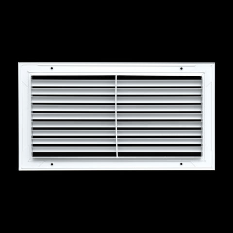 Fits 16x8 Duct Opening | Aluminum Return Air Grille by Handua | Vent Cover Grill for Sidewall and Ceiling | Rust Free | Durable Powder Coating | HVAC Cold Air Intake Grille | White