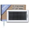 Handua Steel Adjustable Air Supply HVAC Grille | White Vent Cover Grill for Sidewall and Ceiling